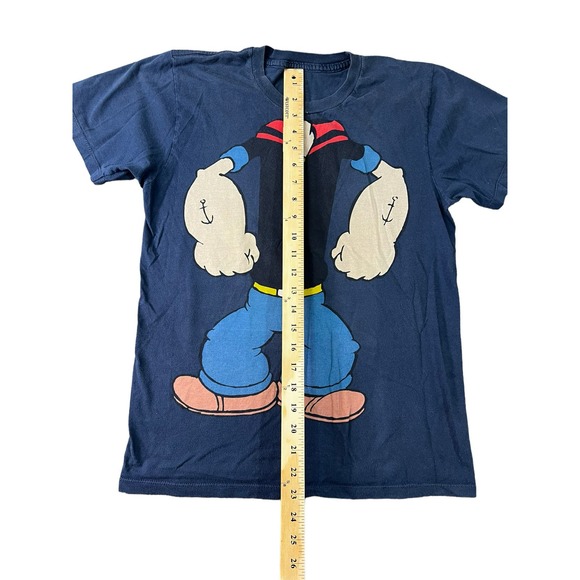 Popeye The Sailor Man Body Tee Tshirt Men's Small Gray Muscle Vintage - Picture 4 of 5